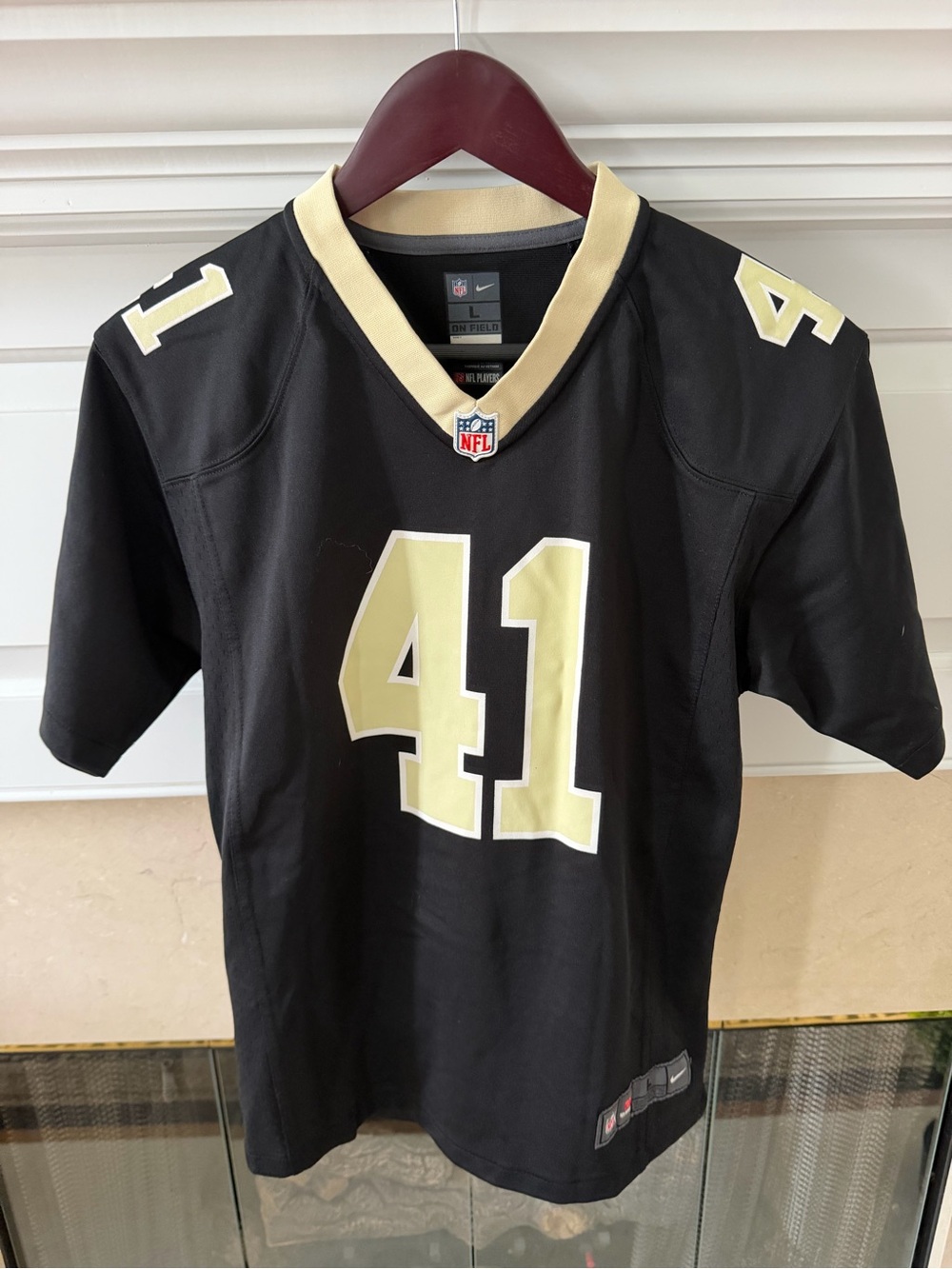 NFL Black and Gray On-Field Football Jersey (Nike)